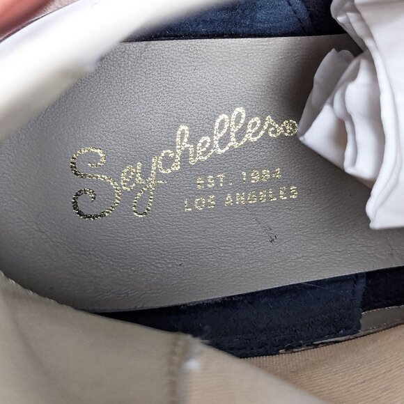 Seychelles Women Cream Leather Elastic Panel Chelsea Lug Boot size 7.5 - Picture 7 of 8